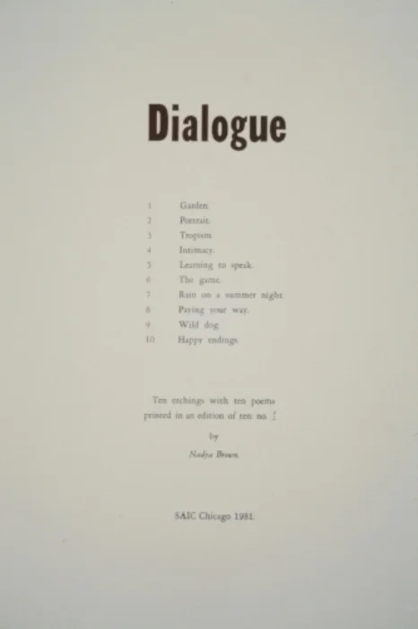 Title Page for Dialogue