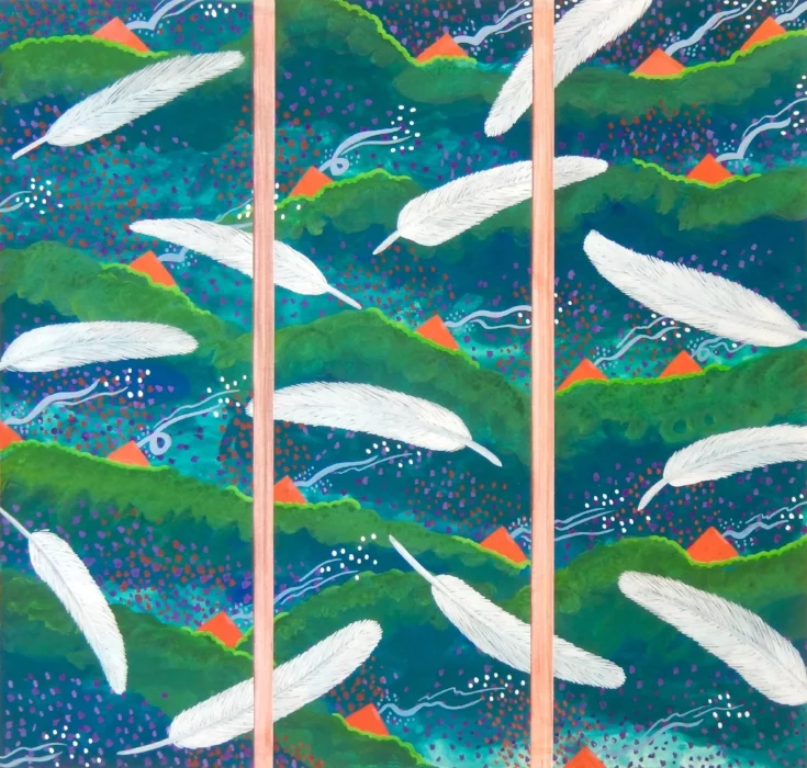 Design for a Folding Screen, Woodlanders