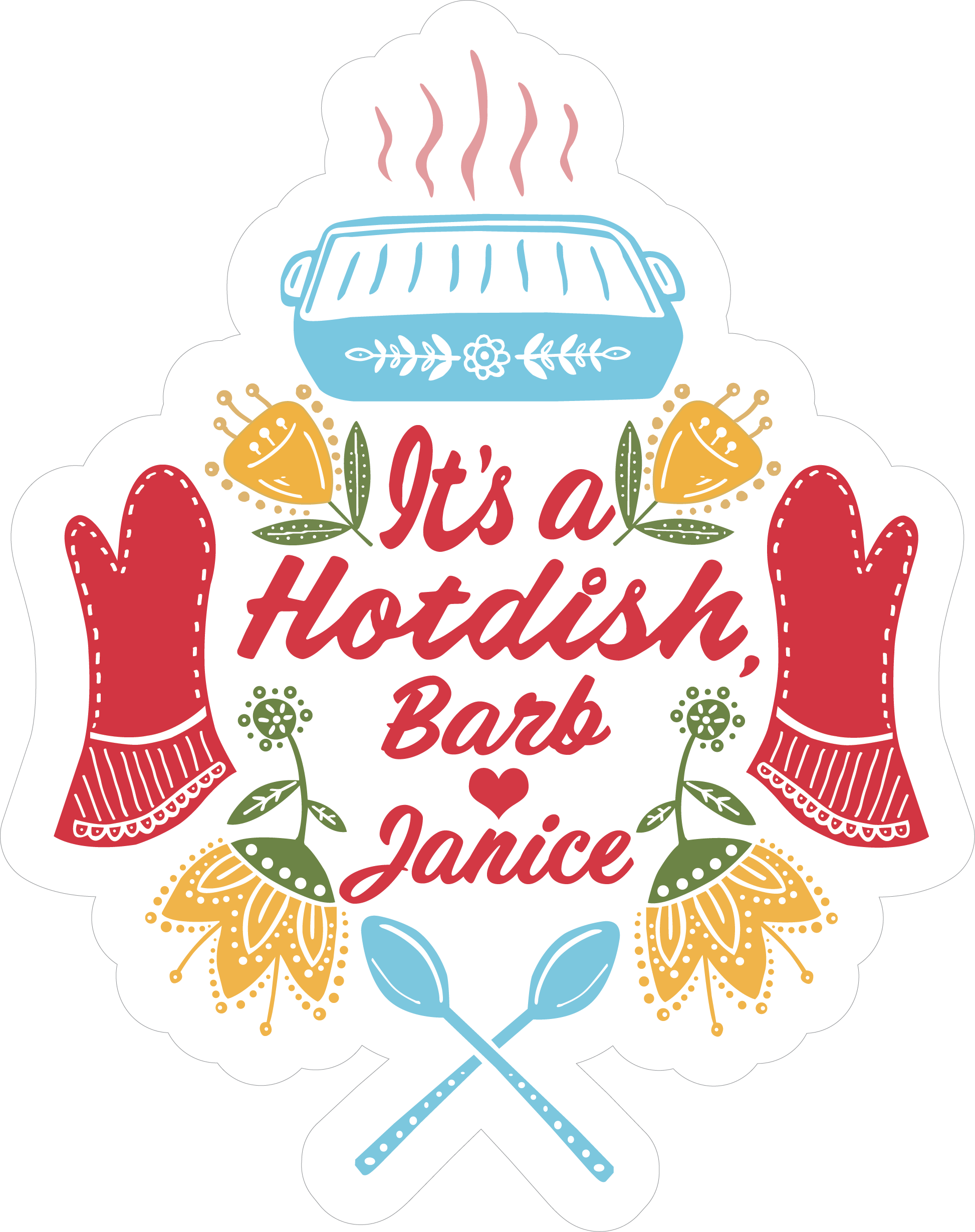 Hotdish* Bake-off Coming Up? GET THESE STICKERS!