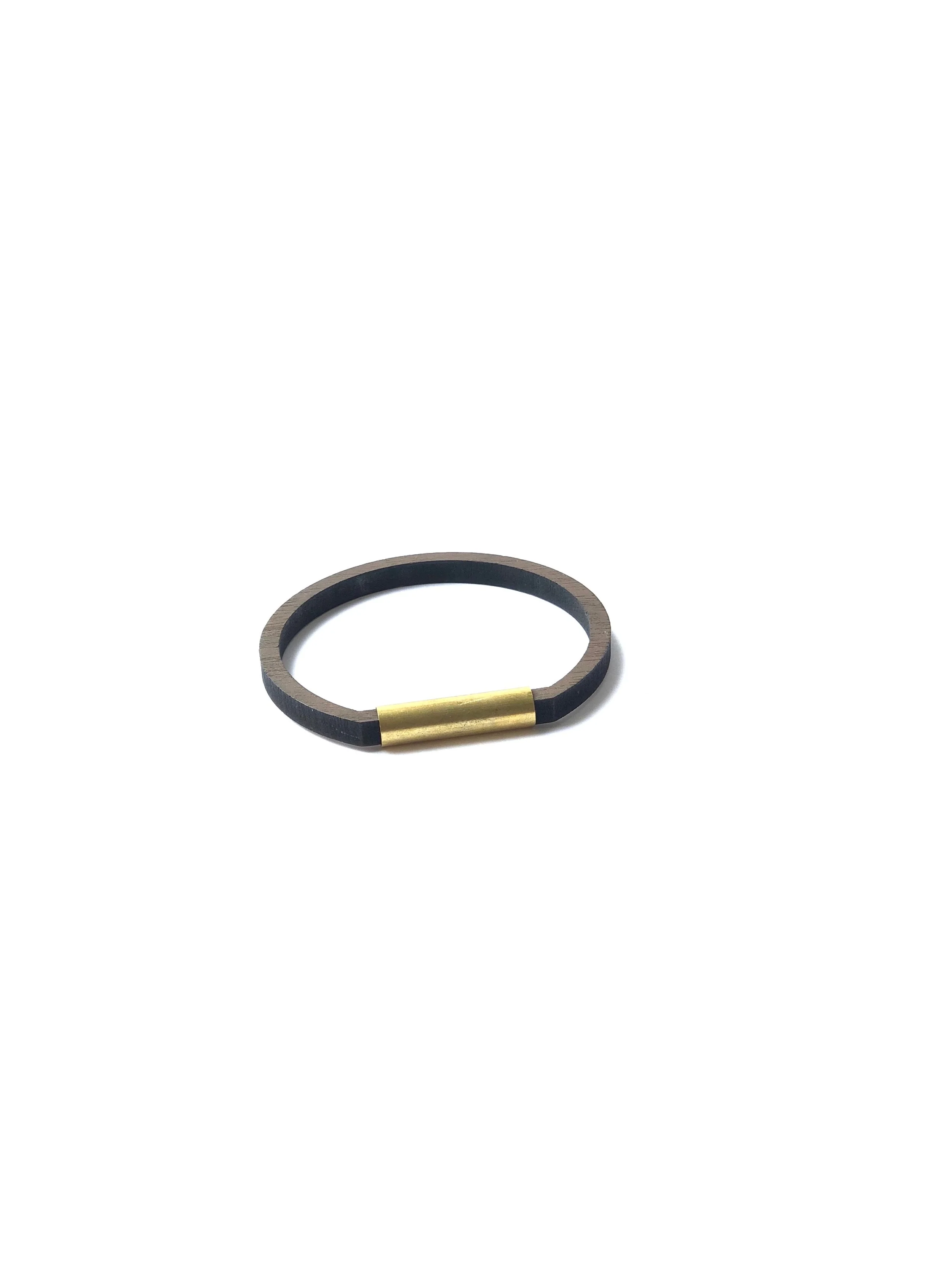 Brass bar bangle