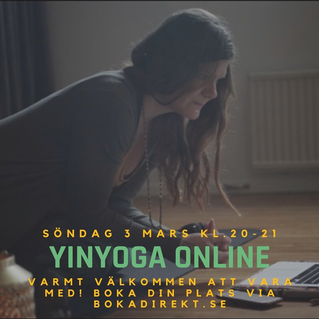 Yinyoga online ikv&auml;ll kl.20-21!💗✨

Du &auml;r varmt v&auml;lkommen att vara med!🙏 Bokningsl&auml;nk hittar du i bio. 

#yinyoga 
#yin 
#online 
#egentid 
#mjukhet 
#ro