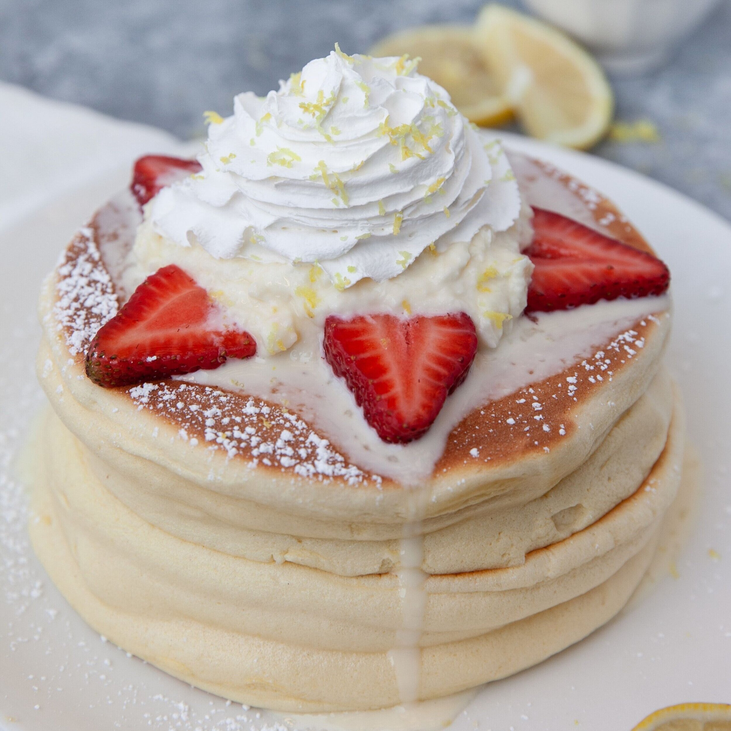 Lemon Twist Souffle Pancakes