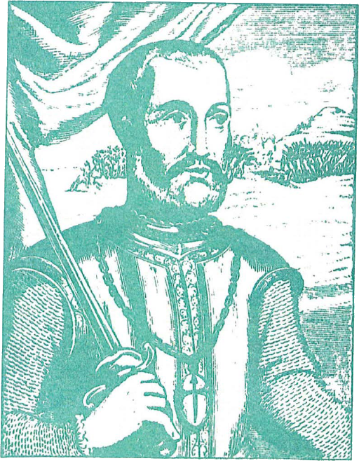 Don Pedro de Alvarado, Conquistadore de El Salvador (Tomollo do Horrero, Decadas , Madrid, 1601)
