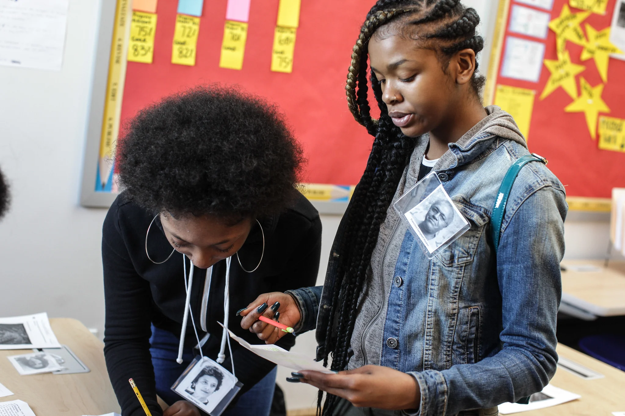 Students engaged in the lesson.