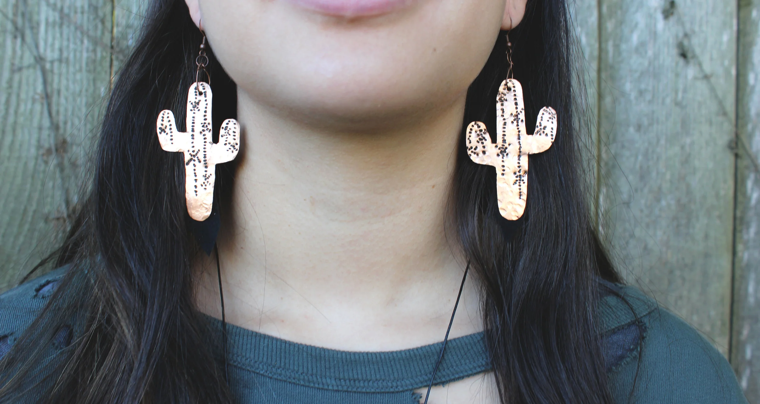 cacti earrings