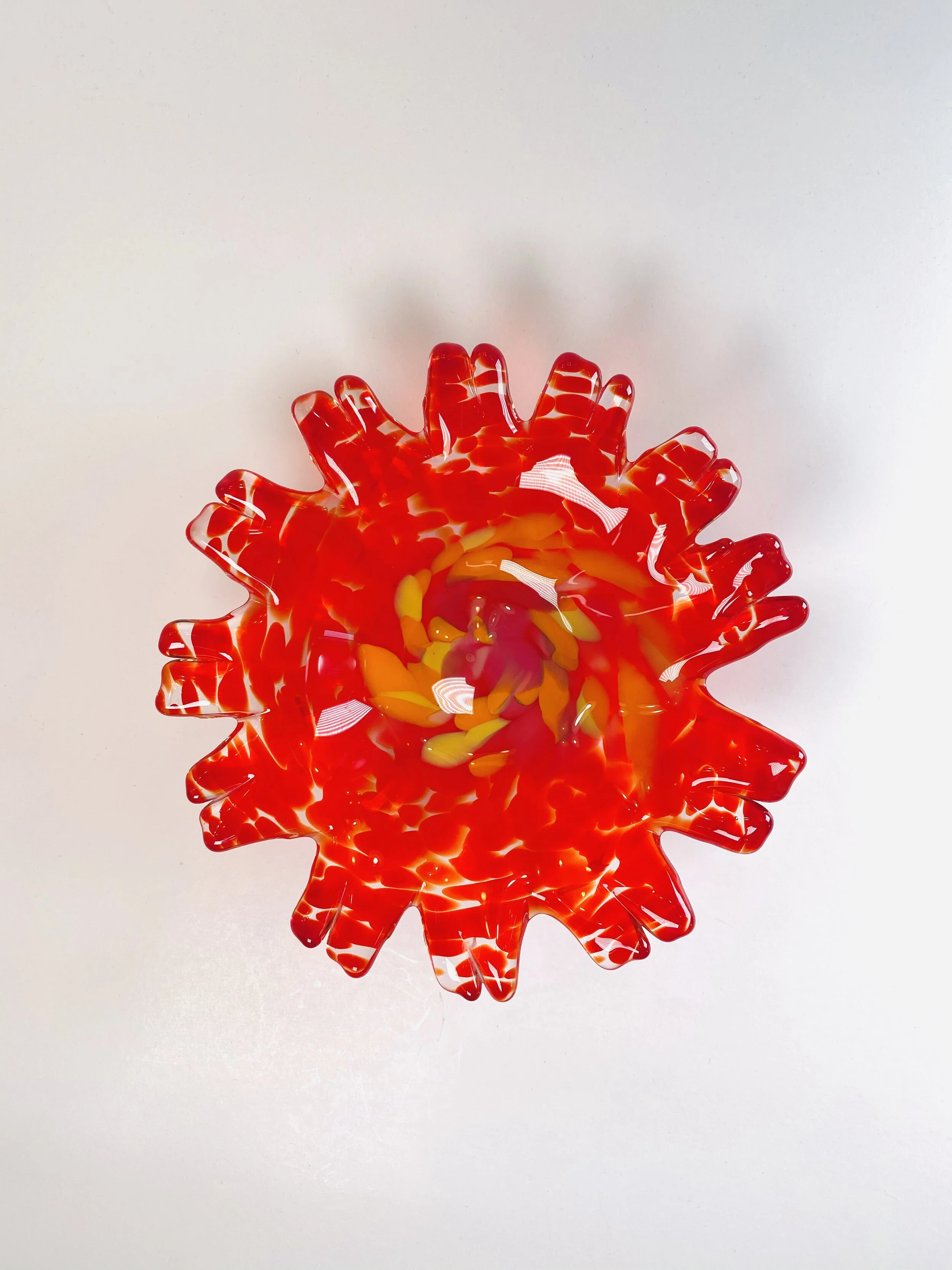 Red Flower Dish