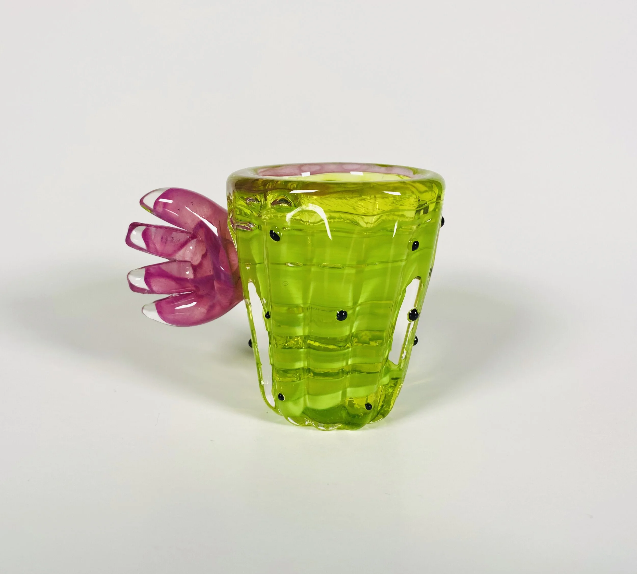 Pink Flower Shot Glass Dos