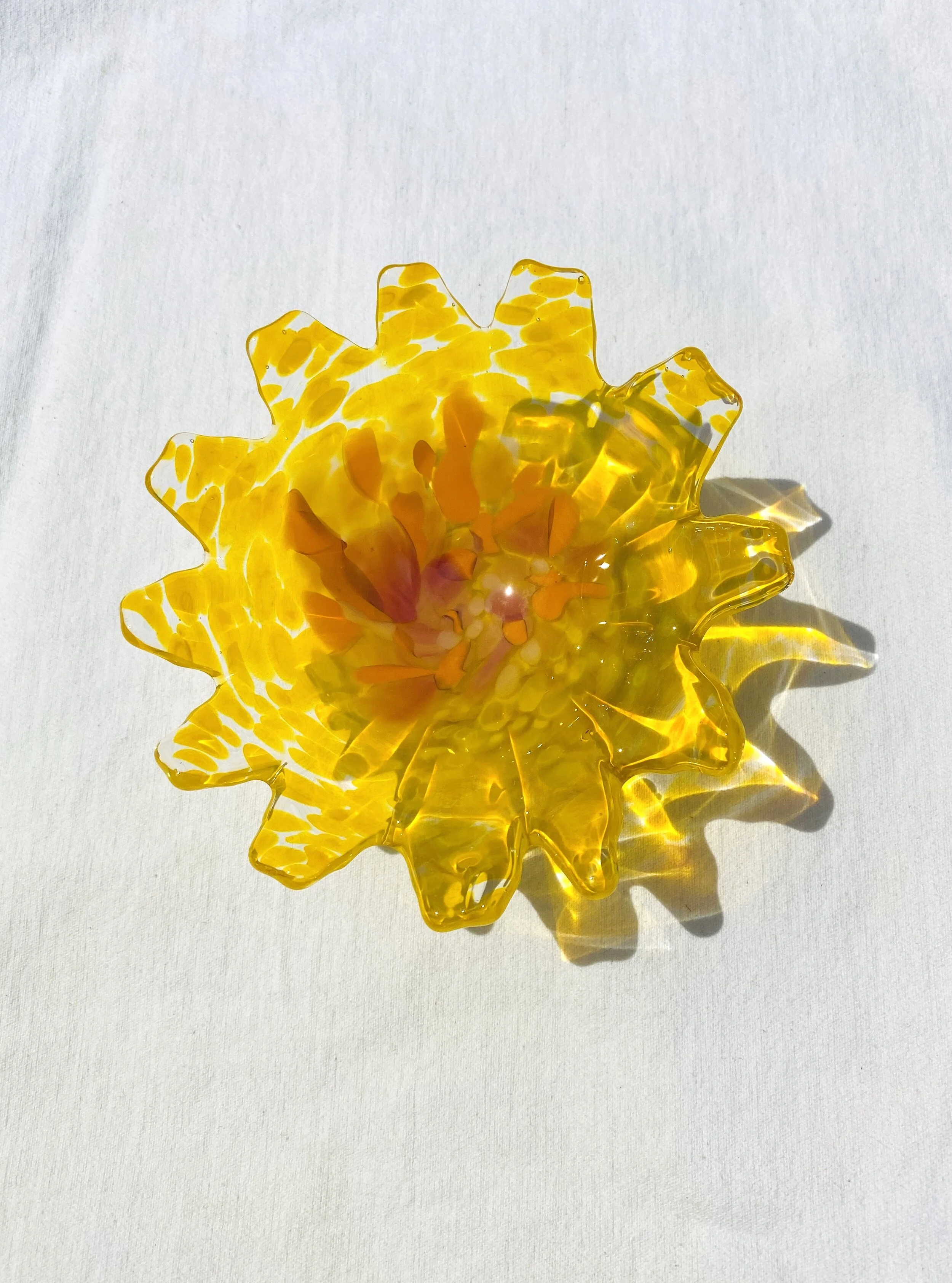 Yellow Flower Dish