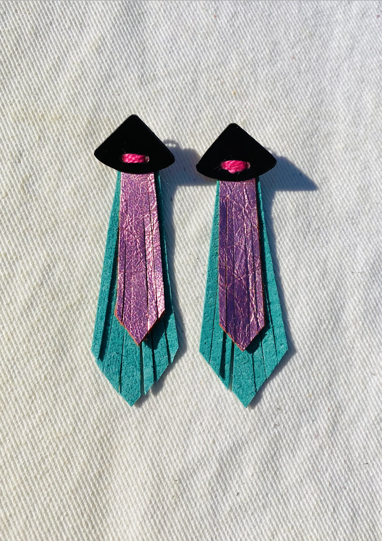 TCs Copper Fringe Earrings