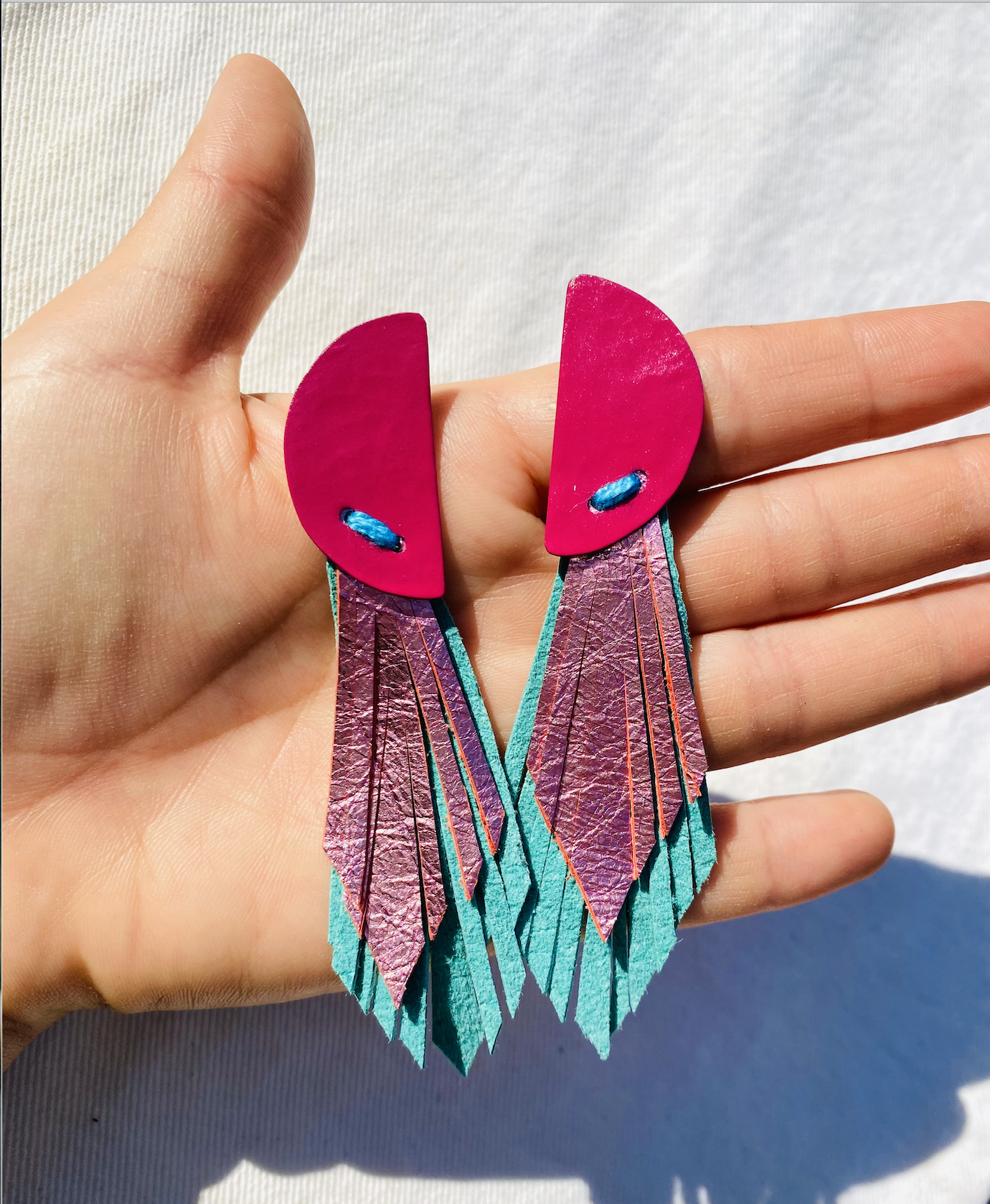 Flint Copper Fringe Earrings 
