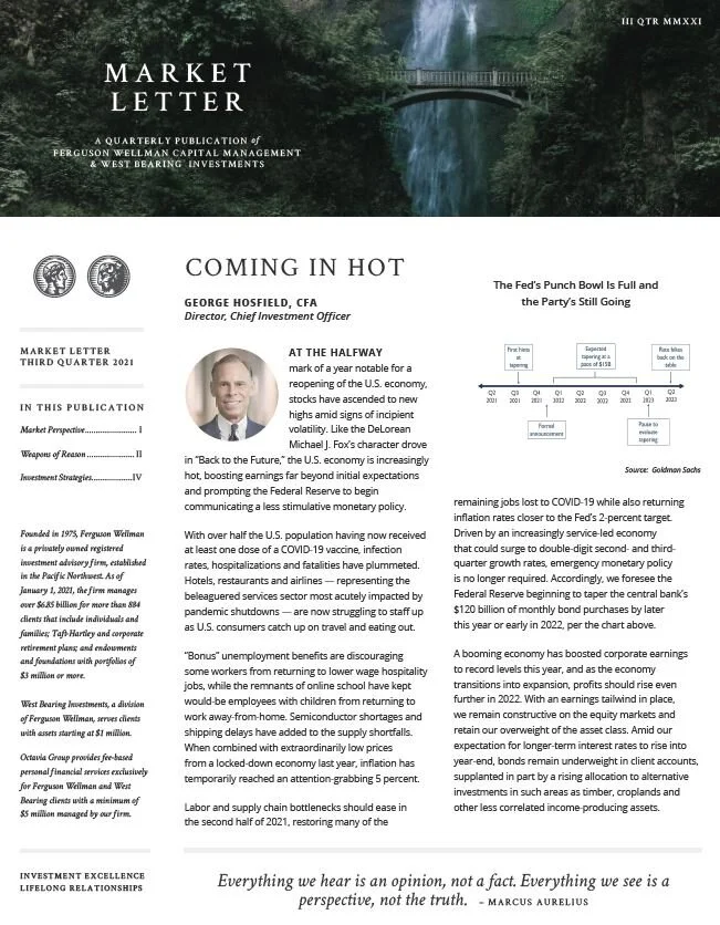 Third Quarter 2021 Market Letter: Coming in Hot 