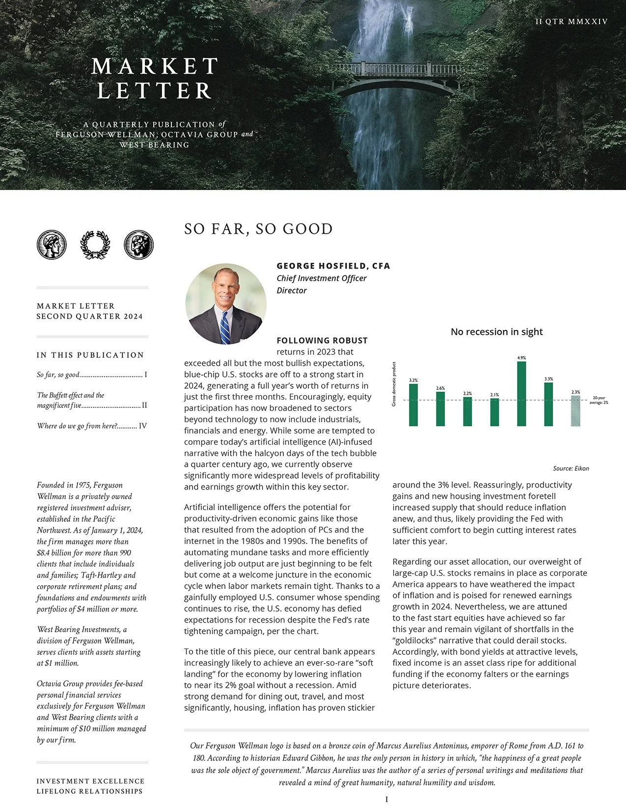 Market Letter Second Quarter 2024: So Far, So Good