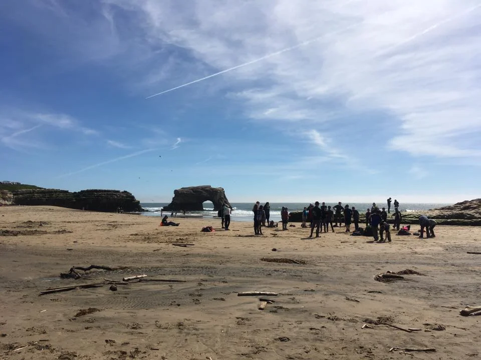 WOLF School students at Natural Bridges State Beach during Save Our Shores-sanctioned beach clean-up. All told, students removed 103.5 pounds of trash and recyclables in 2016.