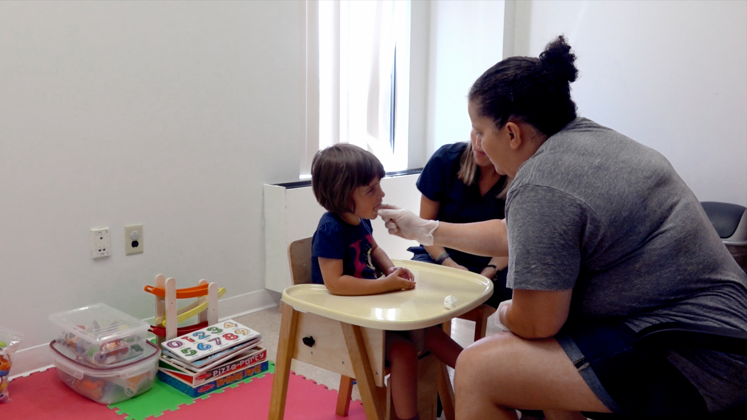 FAMILY CENTERED: At ATA, family members play an instrumental role in intervention . Research supports that learning is enhanced by repetition and practice. Family members at ATA receive on-going training with a goal of maximizing carry-over of therapeutic goals at home.