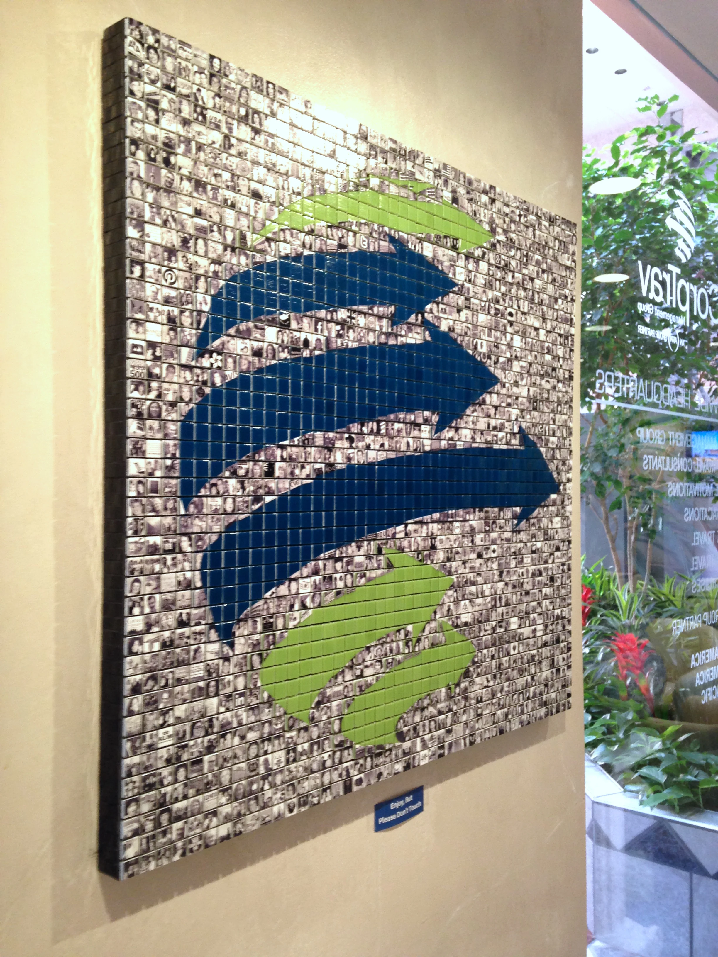   View from the lobby wall.  