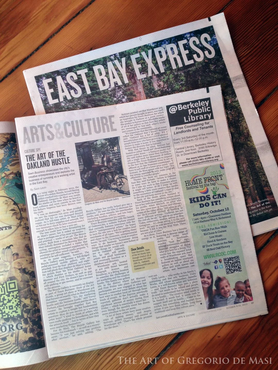 East Bay Express interviewed me for an article about the Art of the Oakland Hustle, and my Bicycle Art Gallery ARTICLE: eastbayexpress.com/the-art-of-the-oakland-hustle VIDEO INTERVIEW: .youtube.com/watch