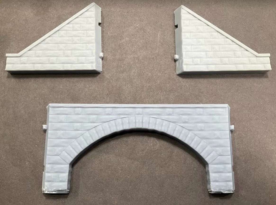 HO Scale PRR Plan 51225 30' Cut Stone Arched Culvert Kit             