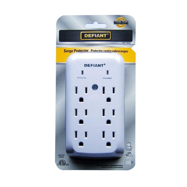 The best kind of surge protection often involves 'layers' of protection, from a power strip like this one to a whole house surge protector.
