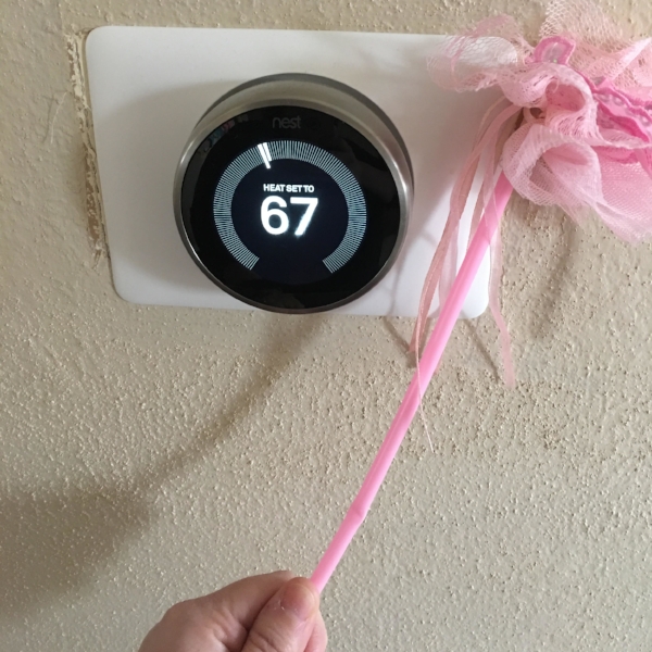 Wave your magic wand the make the Nest light up, or simply walk by it.
