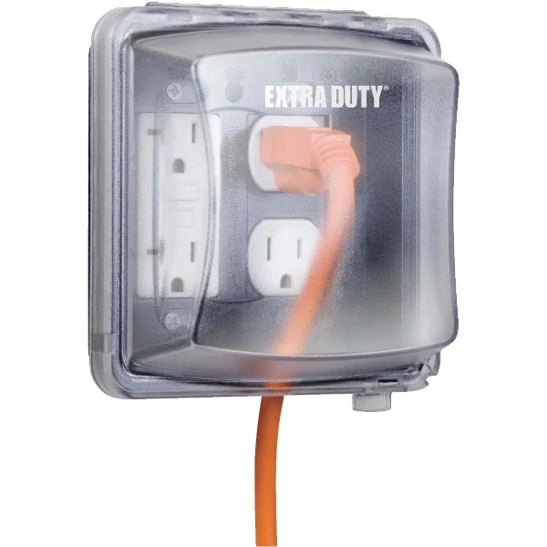 GFCI's for all outdoor receptacles. Covers are great, too!