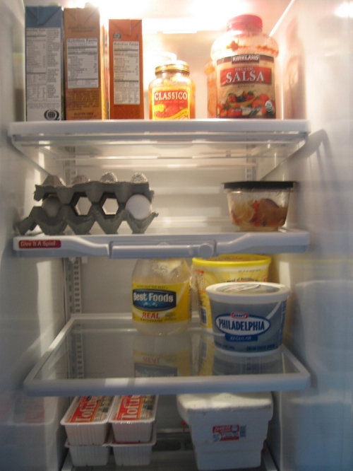 Even gallons of water to fill the space will help your fridge operate more efficiently.