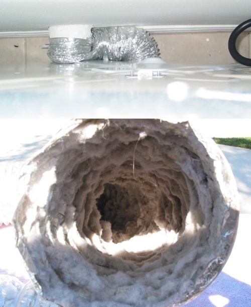 Clogged dryer pipes can catch on fire.