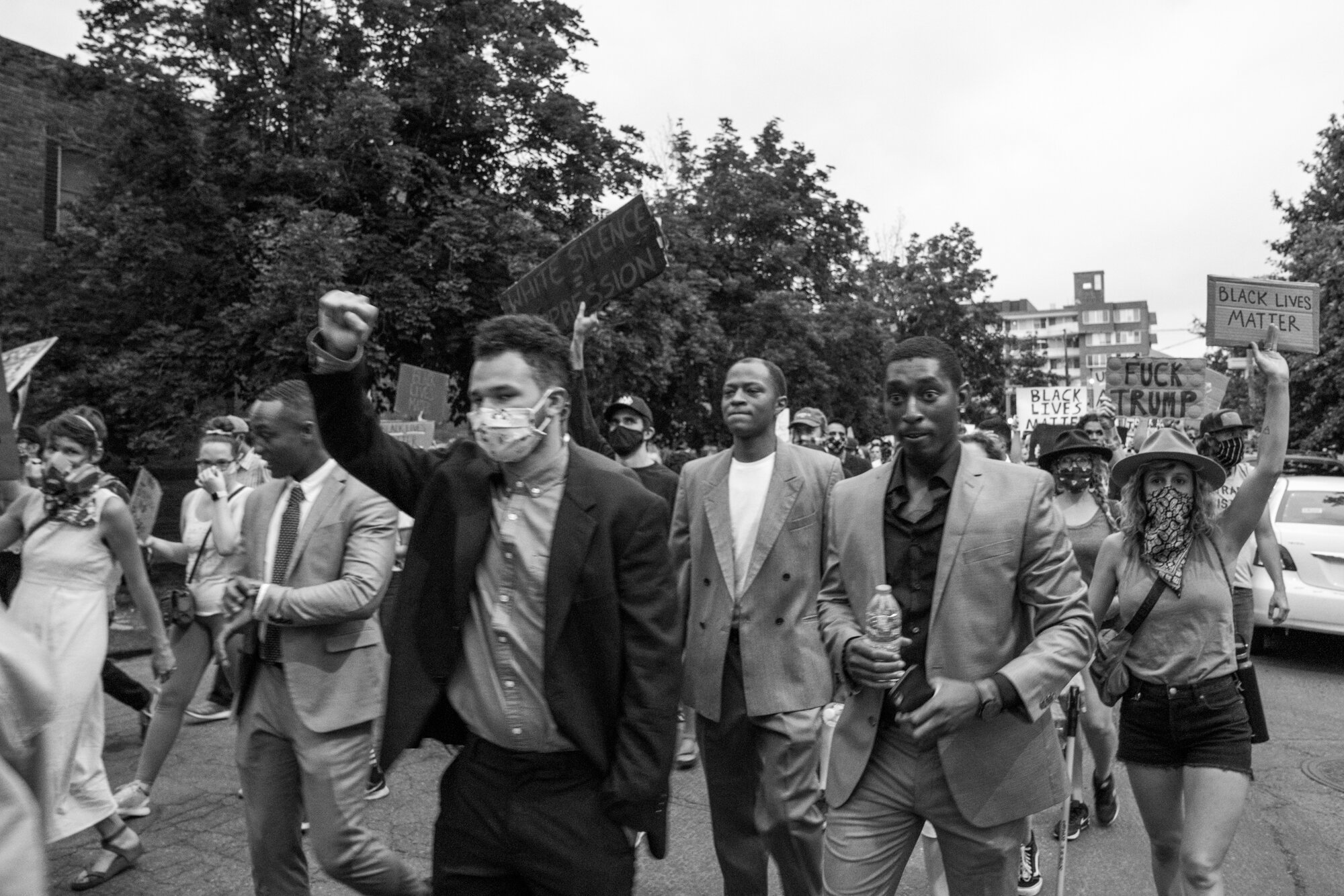 Protesters continue the march. 6/02/2020.