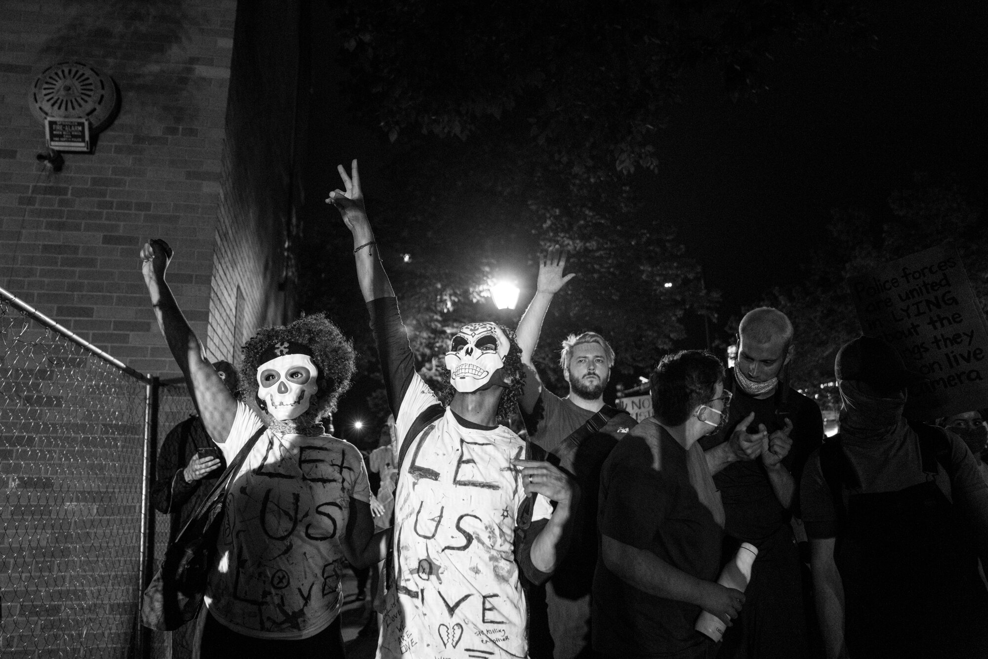 Protesters gather outside of the police station downtown. 6/02/2020.