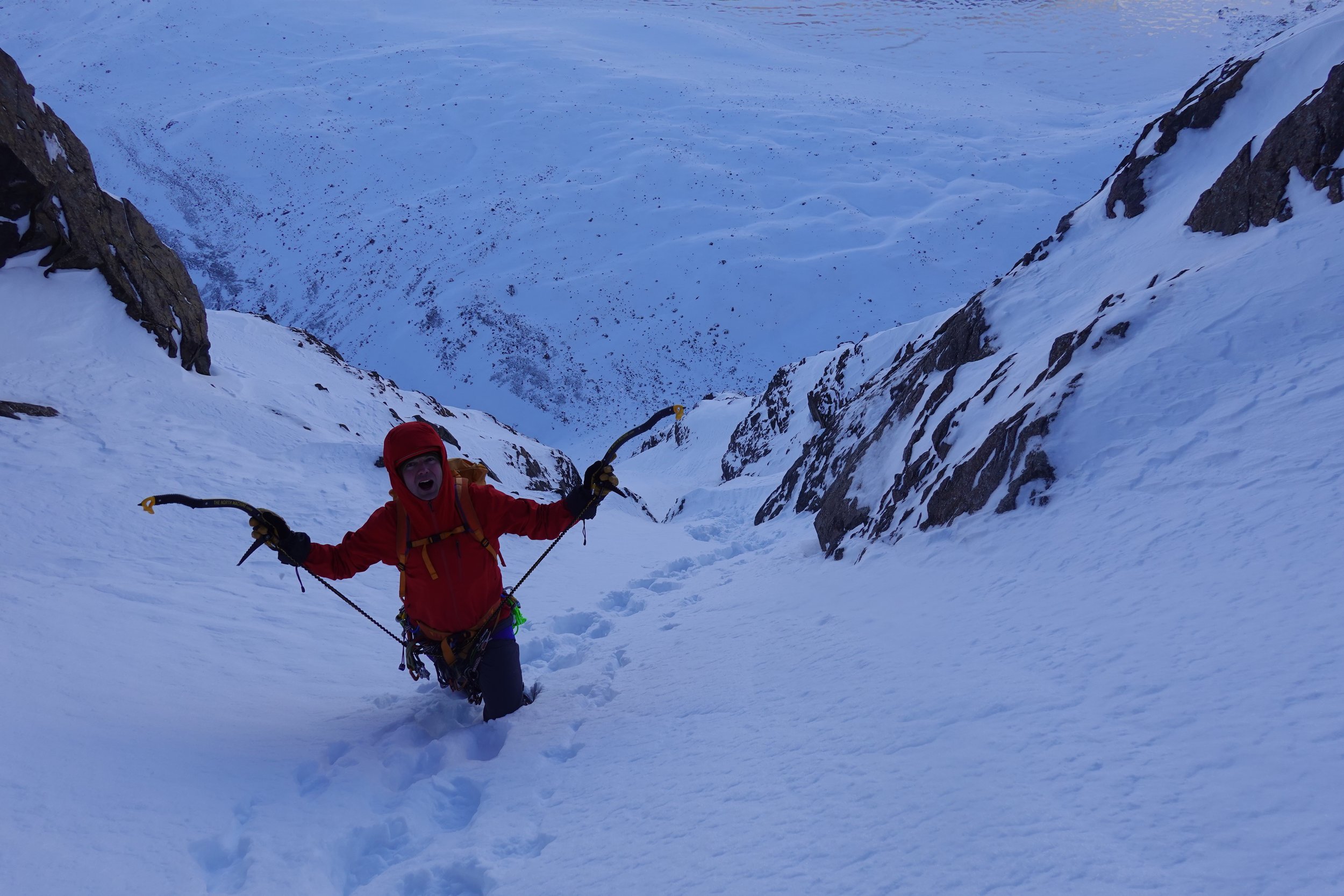 Snow climbing is easy!