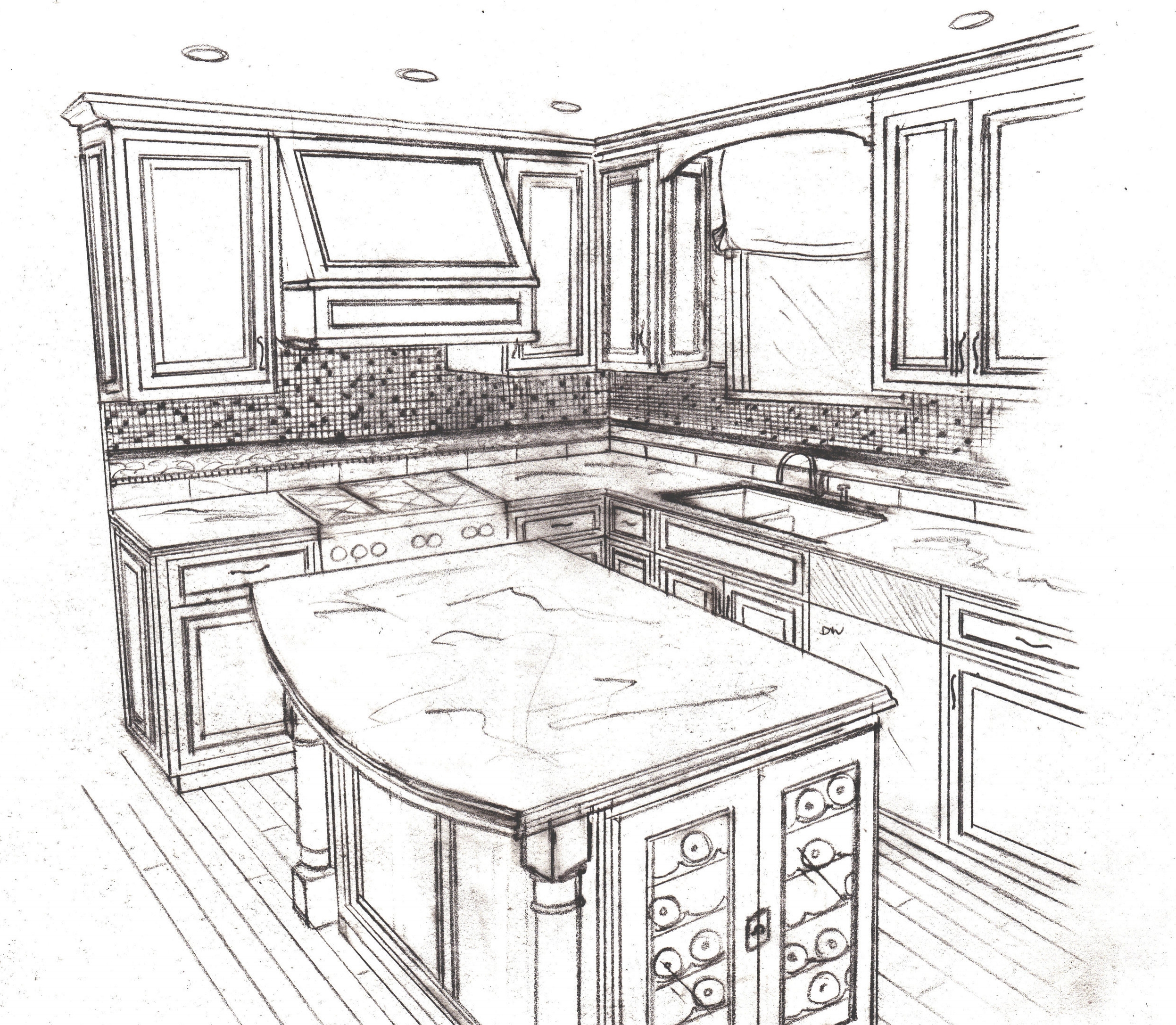 Kitchen sketch_wine added.jpg