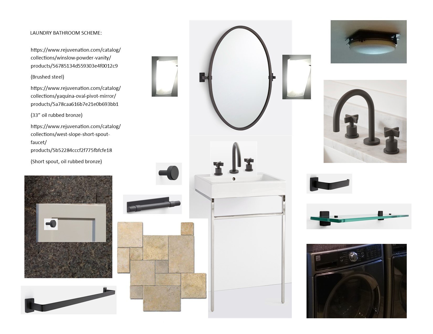 Laundry bathroom collage with polished steel.jpg