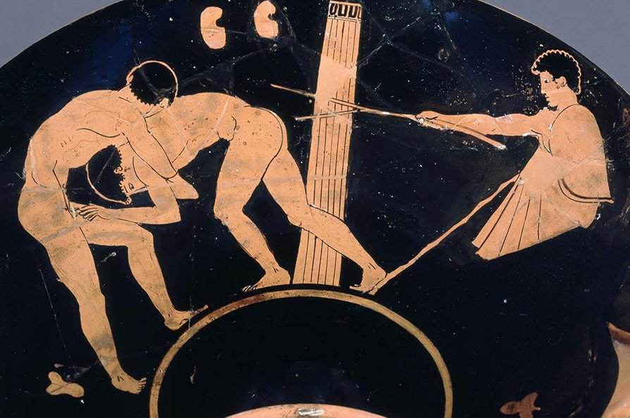 Cup; “The Cat and Dog Painter;” Athens; ca. 470 BCE ; British Museum