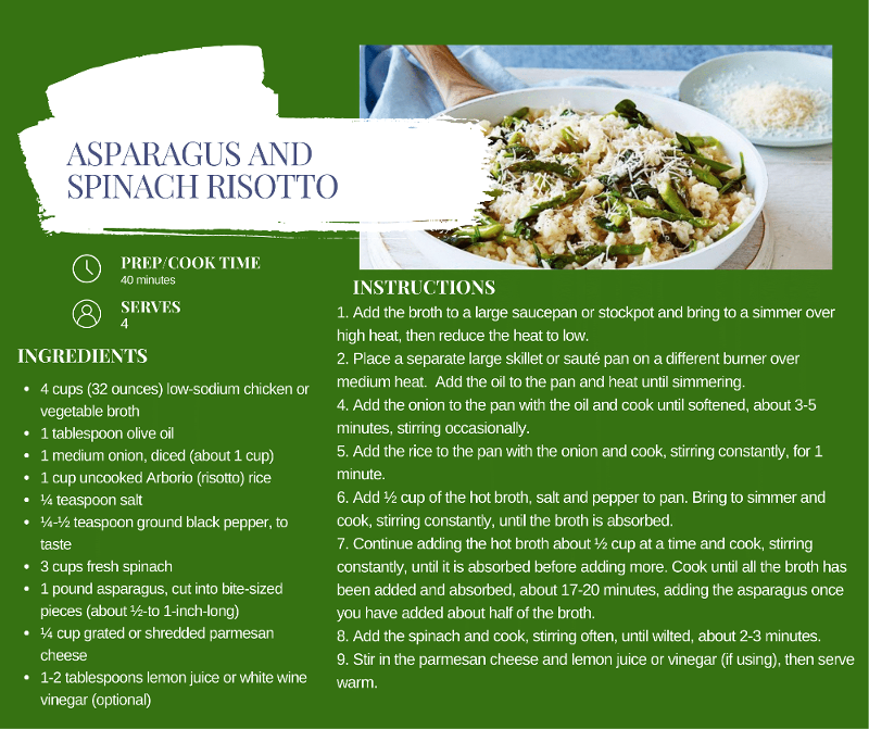 Asparagus and Spinach Risotto