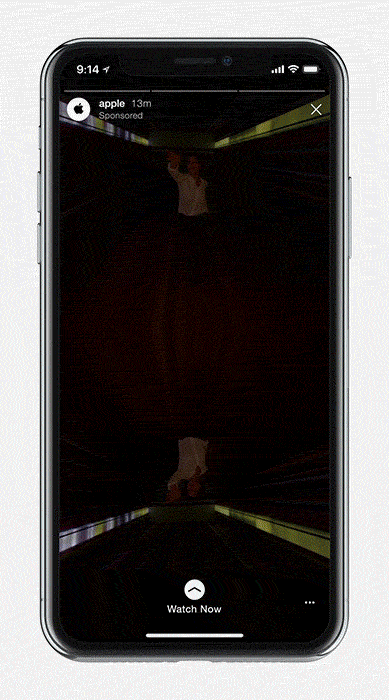 Seeing Double: Bring the mirrored FKA narrative into stories by vertically mirroring the video, creating a clear space for supers.