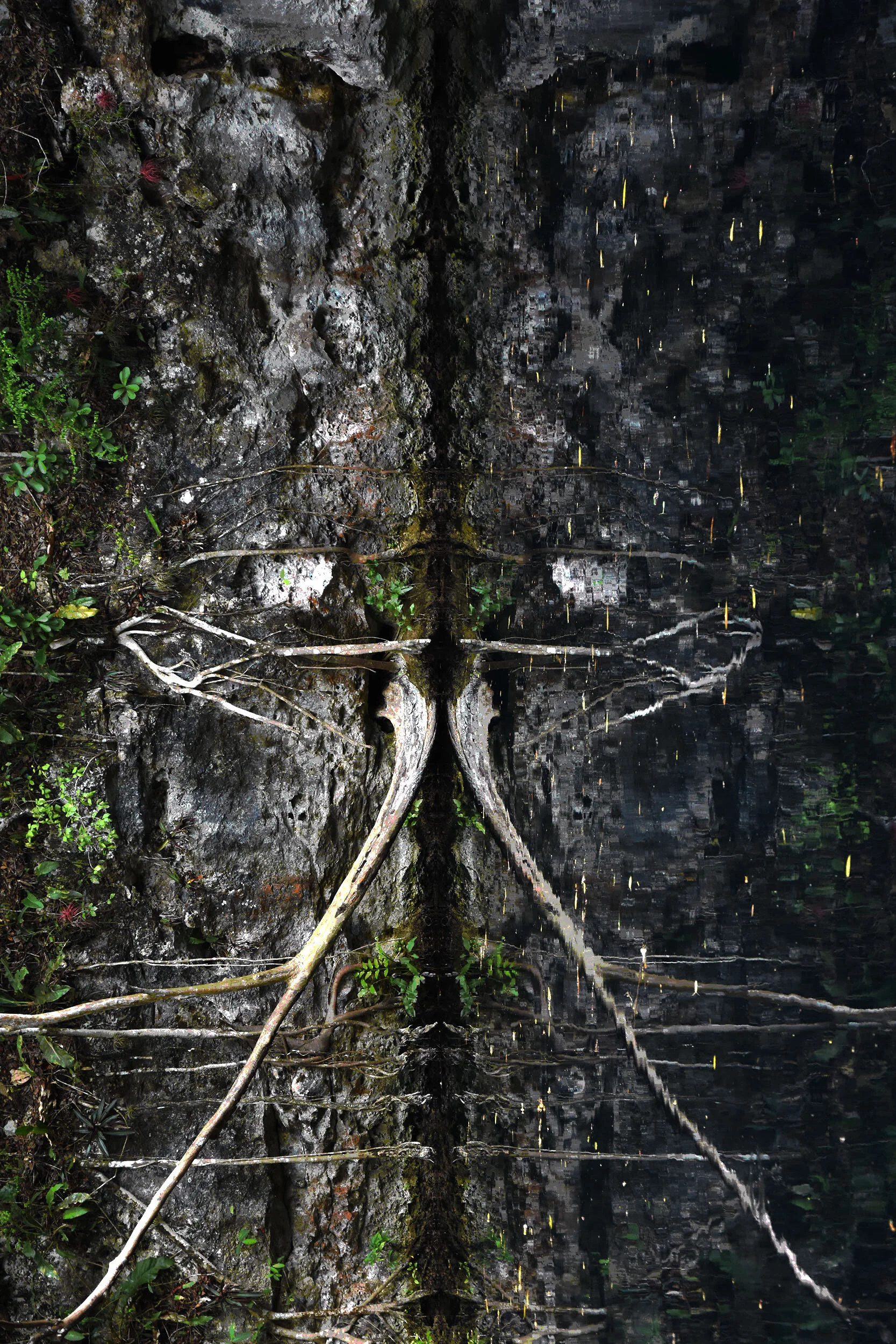  Suave calma envolviendo lo reflejos Que migraron las almas hacia su nueva morada en el Xibalba Hasta que estas ruinas hablen Hasta que las ruinas lloren  Hasta que los niños crean creando Inmaculados mundos  Soft calm enveloping the reflections That