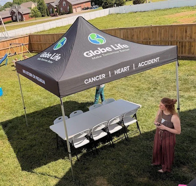Pop-up Event Tent fpr Globe Life in Hendersonville, TN