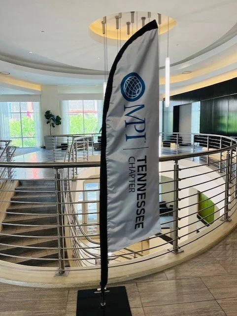 7ft Feather Flag for Meeting Planners Intl. Tennessee Chapter