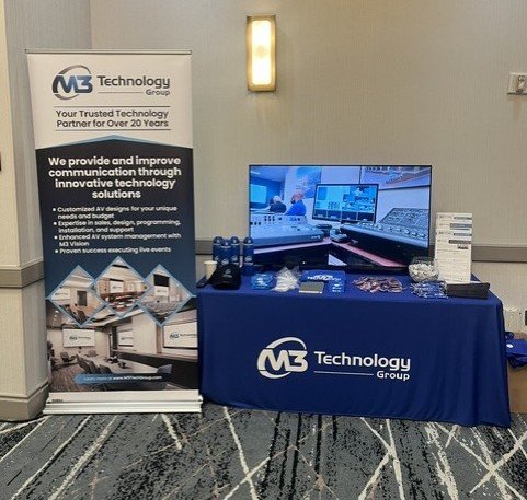 Banner Stand and Table Skirt for M3Technology, Nashville, TN