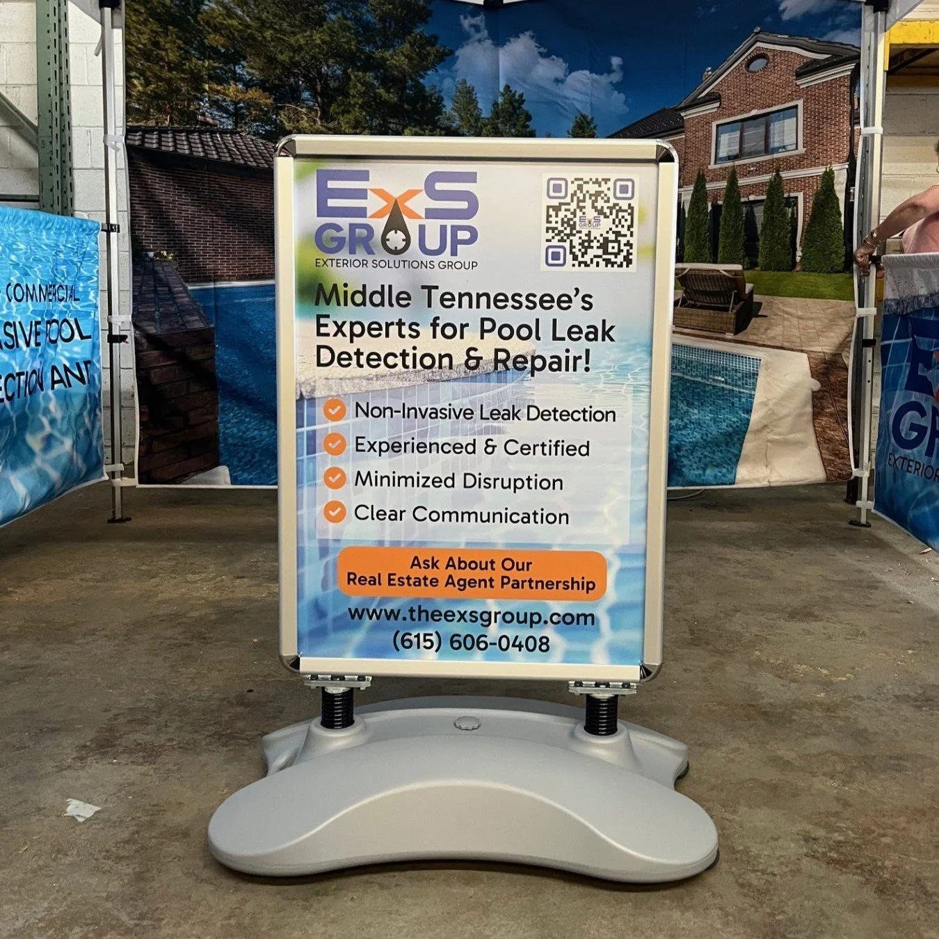 Bannerstands for outdoor events and festivals
