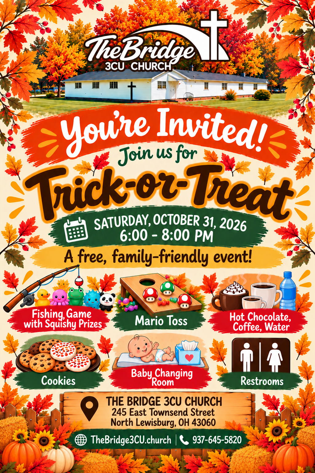 Trick Or Treat at The Bridge 3CU Church