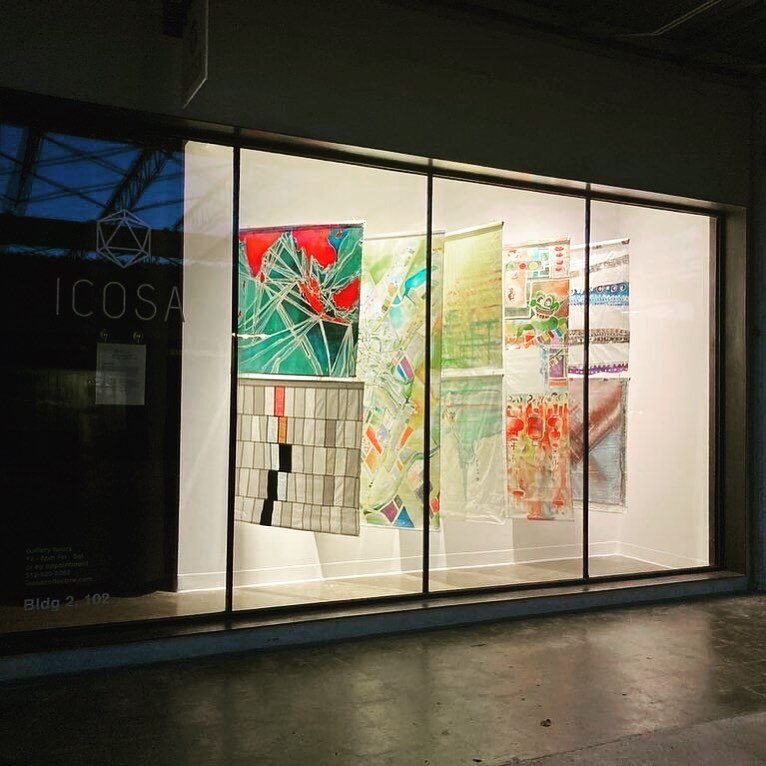 Thank you ICOSA for hosting Jess Blaustein and my collaborative work for Window Dressing VII! 

public (be)longing  SGMRT is a series of large textile panels based on a selection of Singapore MRT (subway) stations. Spanning the entire Singapore islan