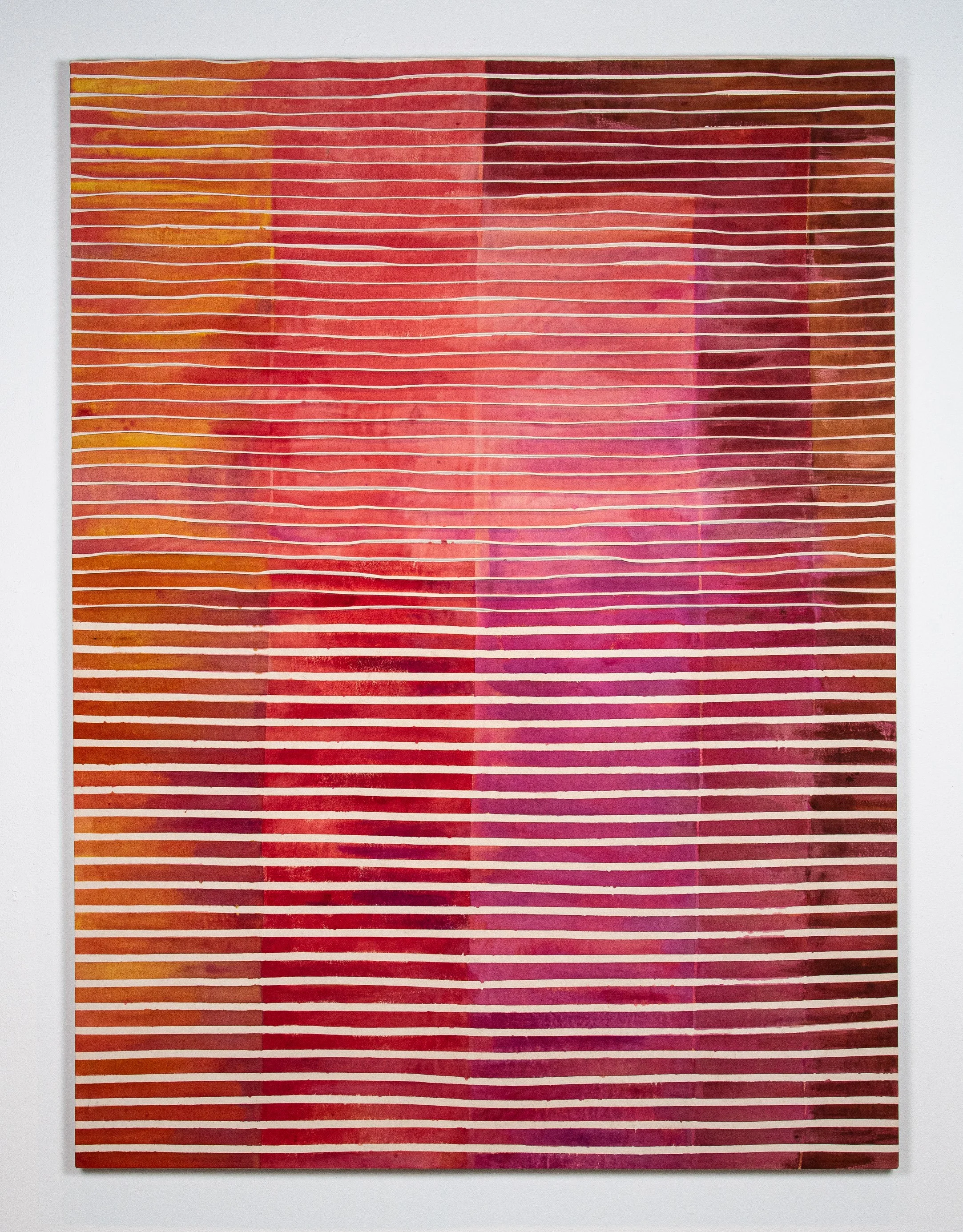 Crimson Districts, 74” x 55”