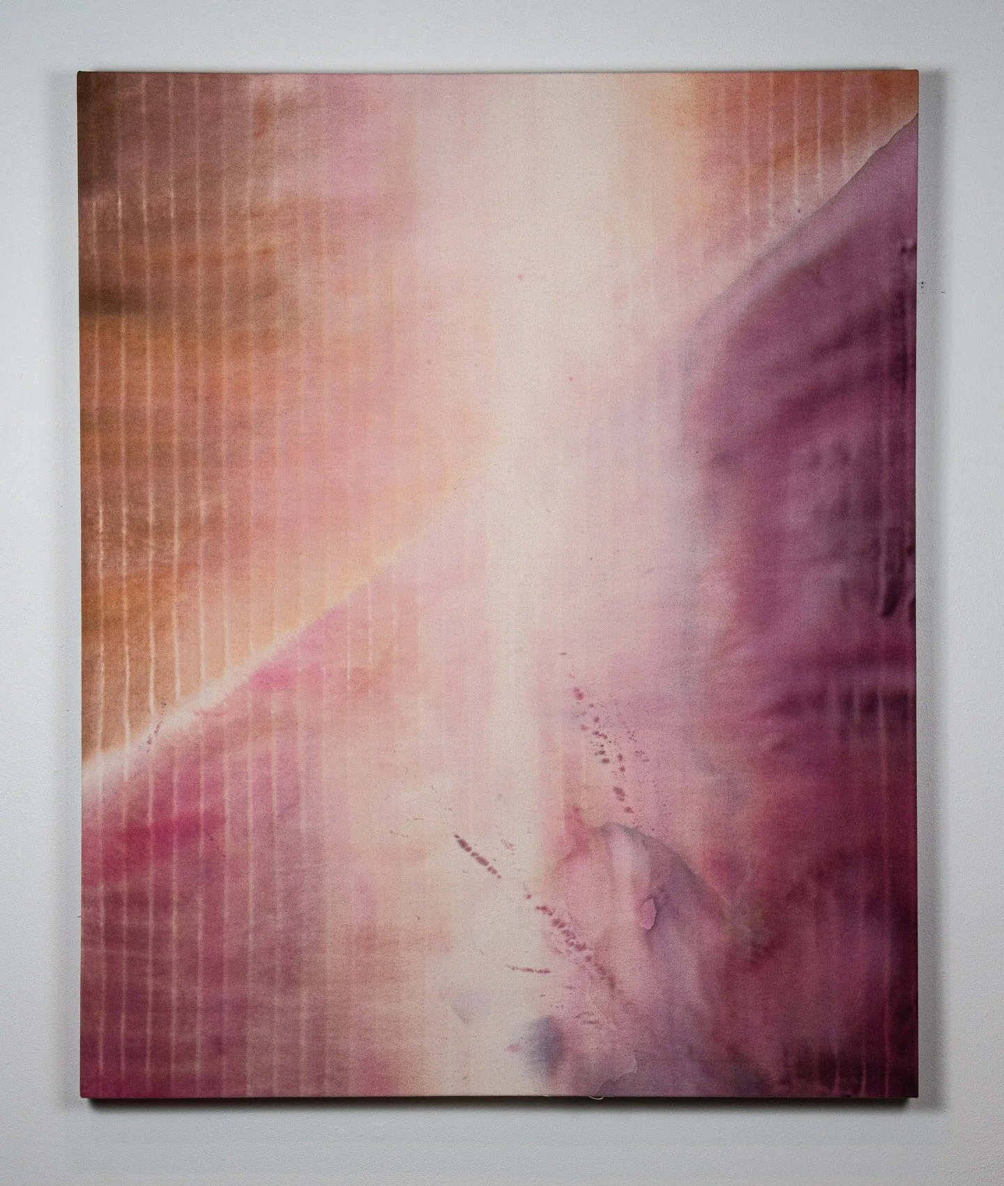 Into The Light 
55&rdquo; x 45&rdquo;
Handmade inks (sappanwood, logwood) on mordanted canvas