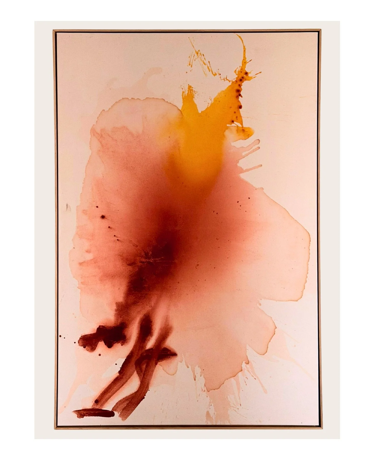 The dye work itself is precise. The formulas are meticulous and chemically exact.

The painting process, however, happens in real time. It is responsive and physical, allowing the dye to pool, drip, and move freely across the surface. I let the mater