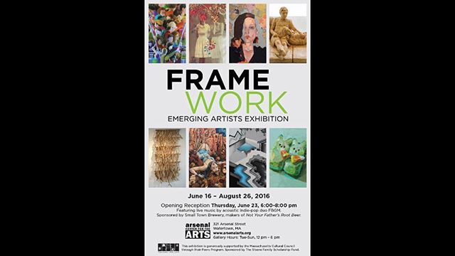 One of my paintings was selected for an exhibition called Framework, at The Arsenal Center for the Arts in Watertown, MA.  The opening is on Thursday, June 23rd from 6-9p.  Come if you can make it, there will be drinks and live music, so it should be