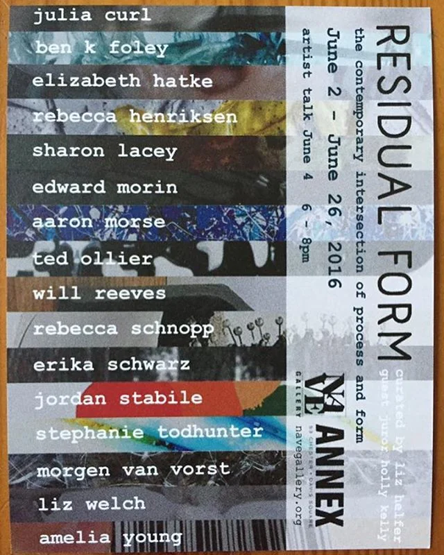 Residual Form at The Nave Gallery in Somerville, MA.  Check out my paint! Show ends 6/26.