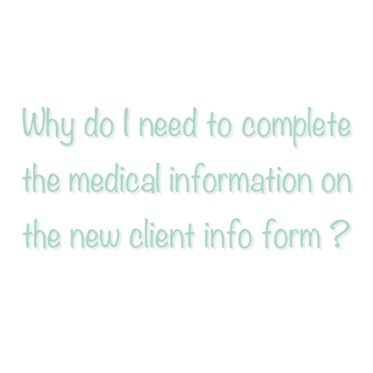 The info on the new client form is a necessity in order to ensure we are providing you with the best and safest Pilates workout for your current level of fitness and functioning. The information you provide on the new client form will be kept strictly confidential and will only be used by instructors to become familiar with a new client prior to a class or equipment session.