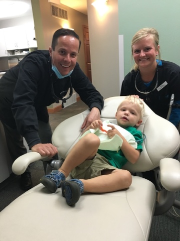 Robbe's first trip to the dentist!