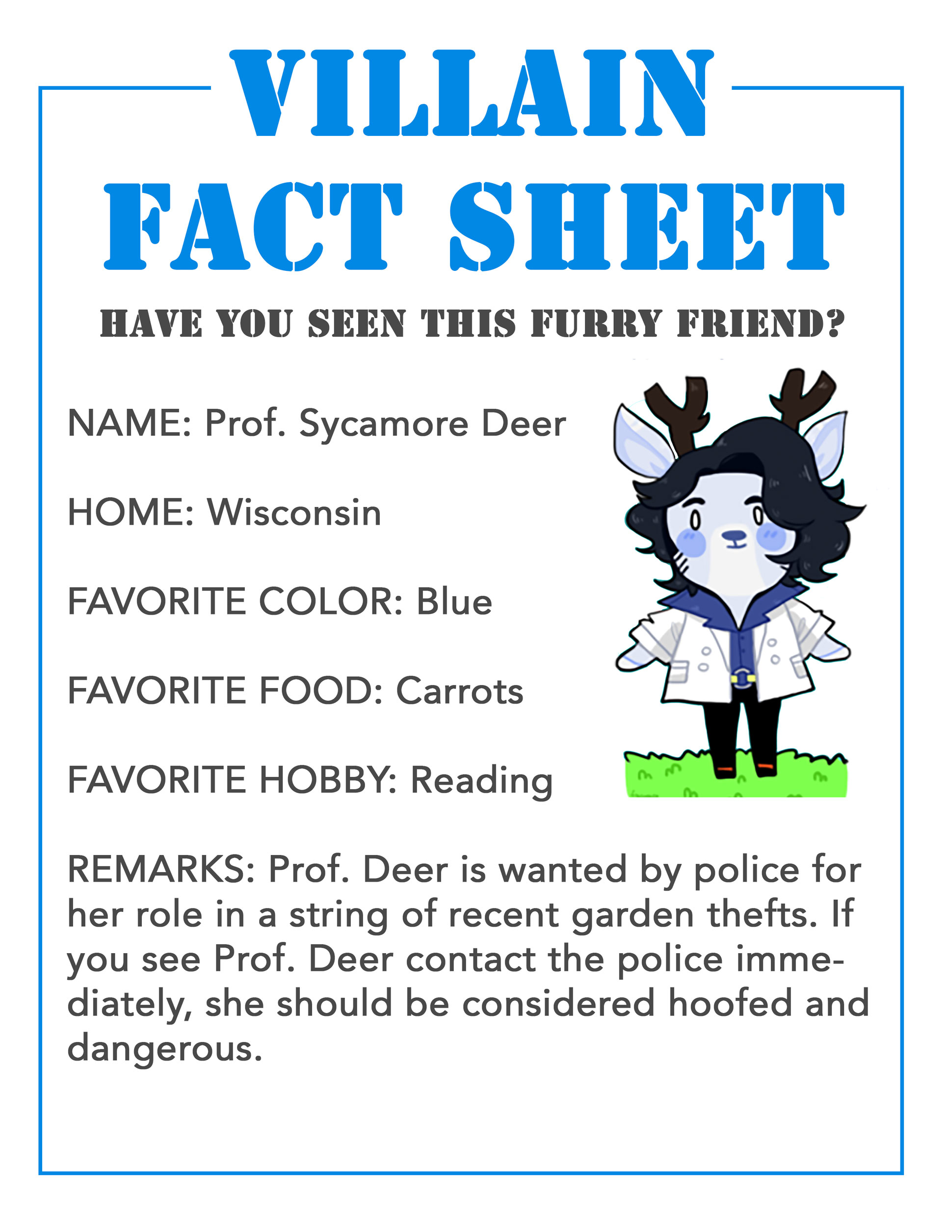 Villain Fact Sheet