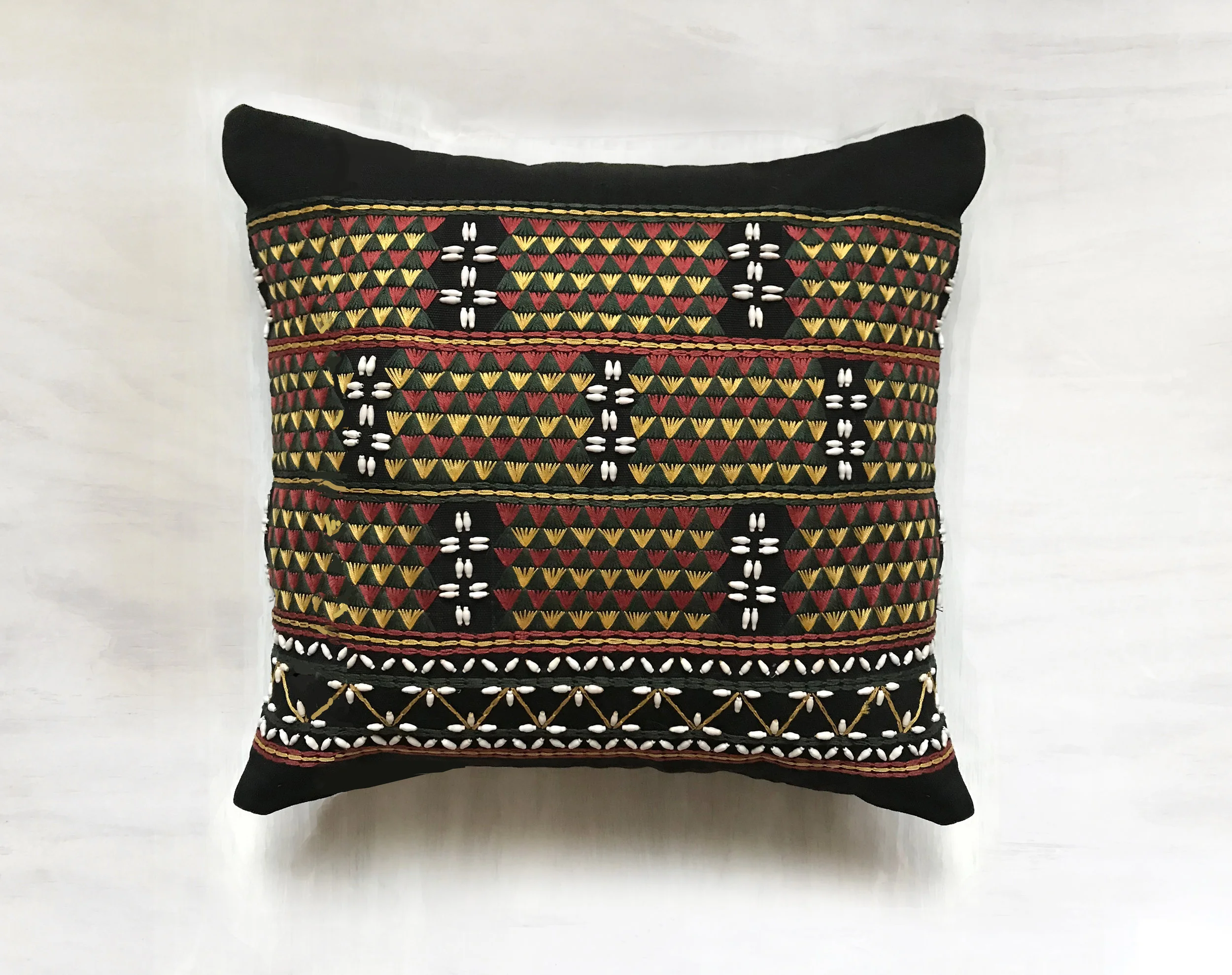 Nicole Rose Studio Sikomo Fair Trade Applique Embroidered Pillow NRS-WV-024 .jpg